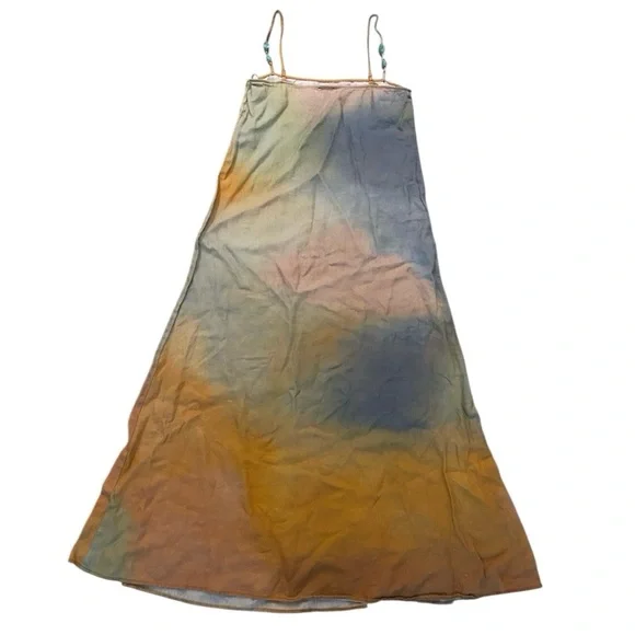 Staud Ombré Laura Linen Dress Size Large - Picture 4 of 7